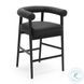 Spara Black Performance Vegan Leather Counter Height Stool