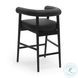 Spara Black Performance Vegan Leather Counter Height Stool