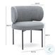 Maureen Speckled Grey Performance Boucle Dining Chair