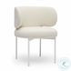 Maureen Cream Performance Upcycled Linen Dining Chair