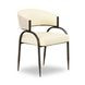 Tatum Cream Performance Fabric 2 Tone Dining Chair