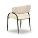 Tatum Cream Performance Fabric 2 Tone Dining Chair