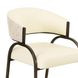 Tatum Cream Performance Fabric 2 Tone Dining Chair