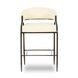Tatum Cream Performance Fabric 2 Tone Counter Height Stool