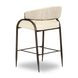 Tatum Cream Performance Fabric 2 Tone Counter Height Stool