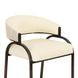 Tatum Cream Performance Fabric 2 Tone Counter Height Stool