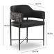 Sezanne Black Performance Fabric Dining Chair