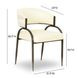 Tatum Cream Performance Fabric Dining Chair