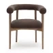 Spara Chocolate Brown Performance Fabric Upholstered Dining Chair