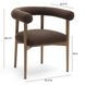 Spara Chocolate Brown Performance Fabric Upholstered Dining Chair
