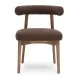 Spara Chocolate Brown Performance Fabric Upholstered Side Chair