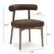 Spara Chocolate Brown Performance Fabric Upholstered Side Chair