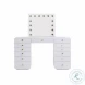 Hollywood White Vanity Desk