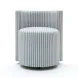 Alyssa Blue and White Performance Fabric Upholstered Desk Chair