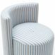 Alyssa Blue and White Performance Fabric Upholstered Desk Chair