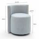 Alyssa Blue and White Performance Fabric Upholstered Desk Chair