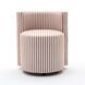 Alyssa Brown and White Performance Fabric Upholstered Desk Chair