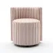 Alyssa Brown and White Performance Fabric Upholstered Desk Chair