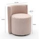 Alyssa Brown and White Performance Fabric Upholstered Desk Chair