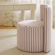 Alyssa Brown and White Performance Fabric Upholstered Desk Chair