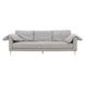 Vari Light Grey Textured Velvet Lounge 90" Sofa