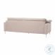 Vari Beige Textured Velvet Lounge Sofa