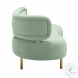 Tischa Mint Green Velvet Sofa