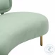 Tischa Mint Green Velvet Sofa