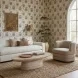 Beckham Cream Performance Fabric Upcycled 96" Sofa