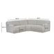 Yvette Warm Gray Performance Fabric 3 Piece Modular Sectional with Pillows