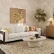 Elyn Cream 91" Sofa