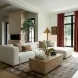 Tarra Cream Performance Fabric 3 Piece Modular Sectional with RAF Chaise and Pillow