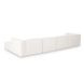 Tarra Cream Performance Fabric 4 Piece Modular Sectional
