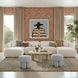 Tarra Cream Performance Fabric 4 Piece Modular Sectional