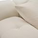 Calliope Off White Performance Velvet 4 Piece Modular Sectional with Pillows