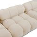 Calliope Off White Performance Velvet 6 Piece Modular U Sectional with Pillows