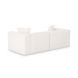 Tarra Cream Performance Fabric 86" Modular Loveseat