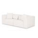 Tarra Cream Performance Fabric 86" Modular Loveseat