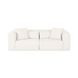 Tarra Cream Performance Fabric Modular 86" Loveseat