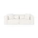 Tarra Cream Performance Fabric Modular 86" Loveseat