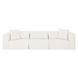 Tarra Cream Performance Fabric Modular 119" Sofa