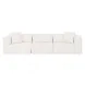 Tarra Cream Performance Fabric Modular 119" Sofa