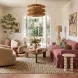 Gertrude Plum Performance Fabric Living Room Set