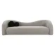 Leonie Grey Faux Shearling 103" Sofa