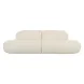 Broohah Cream Upholstered 94" Sofa
