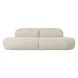 Broohah Beige Upholstered 94" Sofa