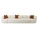 Fickle Cream Boucle 3 Piece Modular 144" Sofa