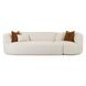 Fickle Cream Boucle 2 Piece Modular LAF 112" Sofa