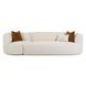 Fickle Cream Boucle 2 Piece Modular RAF 112" Sofa