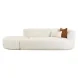 Fickle Cream Boucle 2 Piece Chaise Modular RAF 112" Sofa